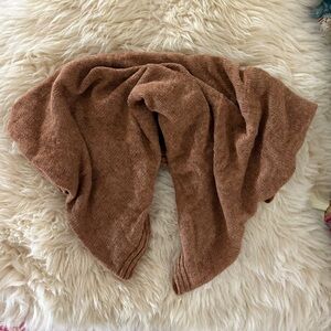 H&M Chestnut Brown Soft Knit Wide Infinity Scarf